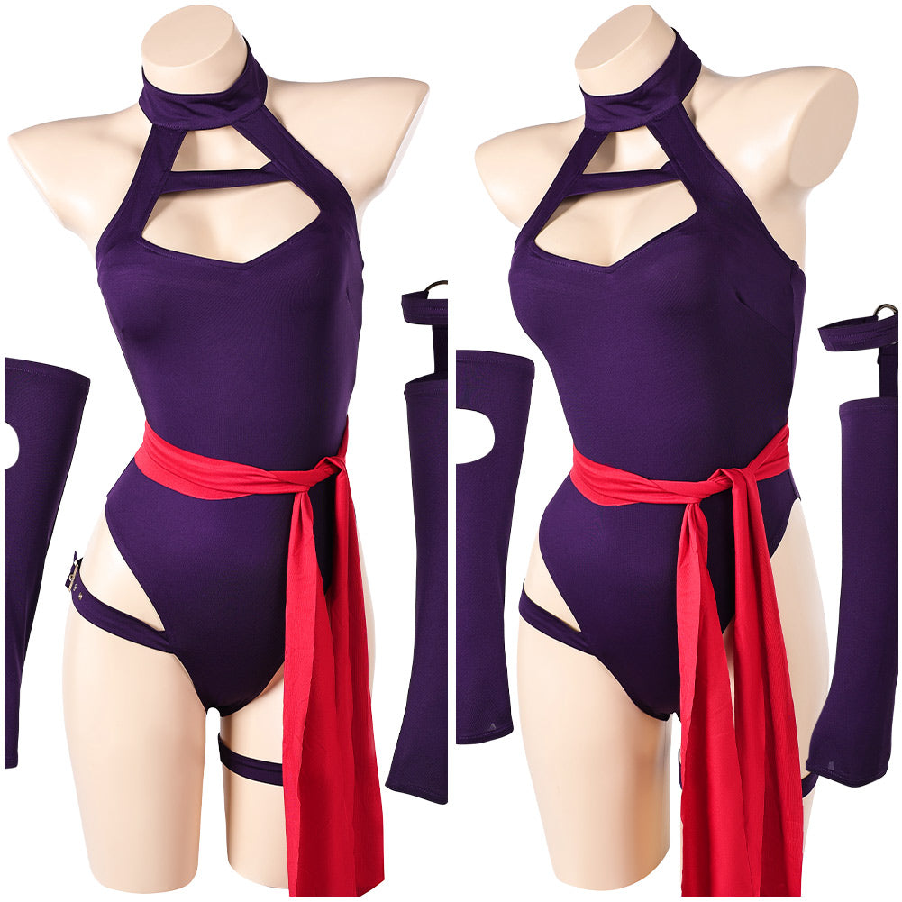 Psylocke Lingerie Violet Cosplay Costume
