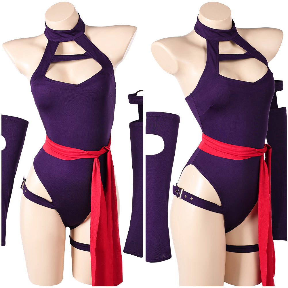 Psylocke Lingerie Violet Cosplay Costume