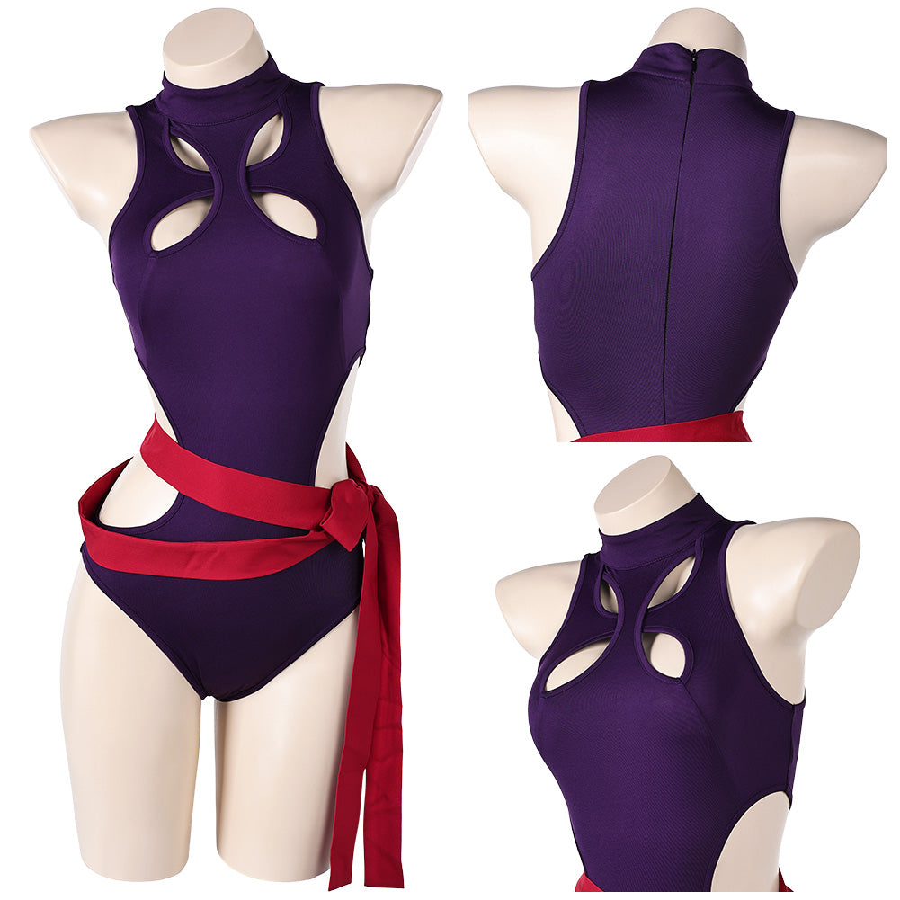 Psylocke Maillot de Bain One Pièce Violet Cosplay Costume Design Original