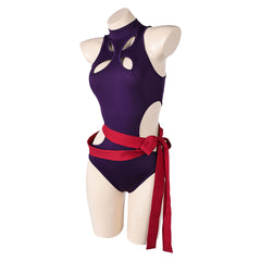 Psylocke Maillot de Bain One Pièce Violet Cosplay Costume Design Original