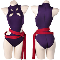 Psylocke Maillot de Bain One Pièce Violet Cosplay Costume Design Original