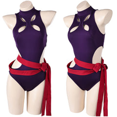 Psylocke Maillot de Bain One Pièce Violet Cosplay Costume Design Original