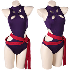 Psylocke Maillot de Bain One Pièce Violet Cosplay Costume Design Original