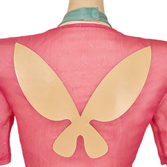 Psylocke Maillot de Bain Une Pièce Vert+Couvre-up Rose Cosplay Costume