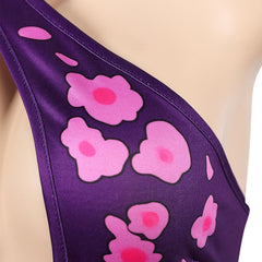 Psylocke Maillot de Bain Violet Vif Une Pièce Cosplay Costume