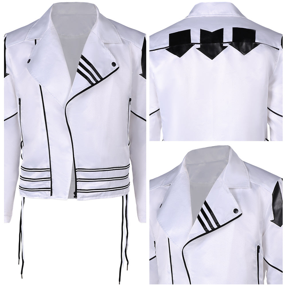 Queen Freddie Mercury Veste Blanche Cosplay Costume