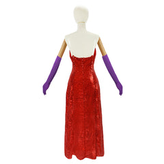 Qui Veut la Peau de Roger Rabbit(1988) Jessica Robe Rouge Cosplay Costume