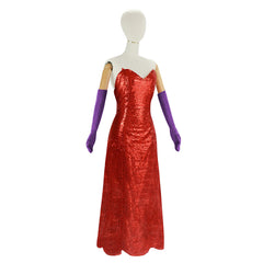 Qui Veut la Peau de Roger Rabbit(1988) Jessica Robe Rouge Cosplay Costume