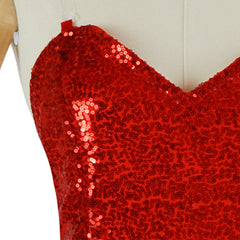 Qui Veut la Peau de Roger Rabbit(1988) Jessica Robe Rouge Cosplay Costume