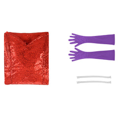 Qui Veut la Peau de Roger Rabbit(1988) Jessica Robe Rouge Cosplay Costume