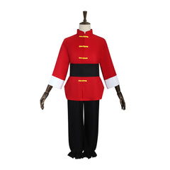 Ranma Nibun-no-Ichi Saotome Ranma Tenue Rouge et Noire Cosplay Costume