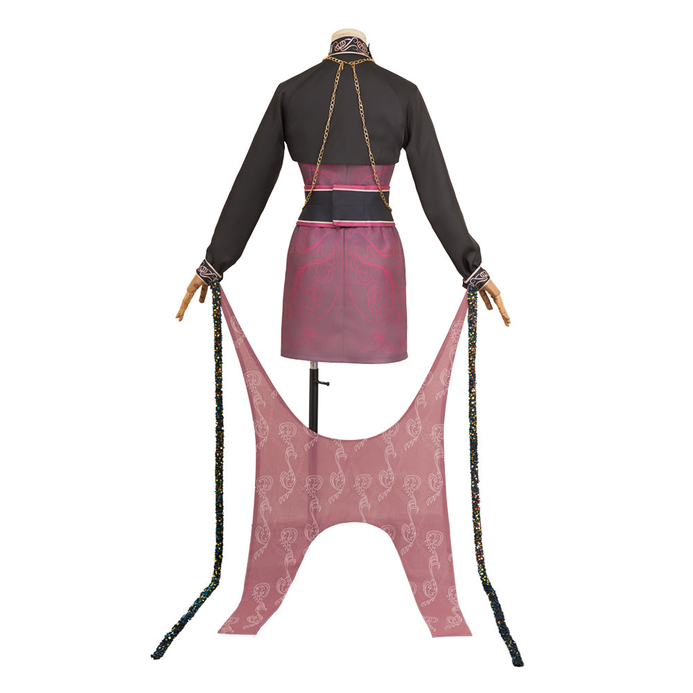 Resident Evil 30e Anniversaire Ada Wong Tenue Rouge et Noire Cosplay Costume