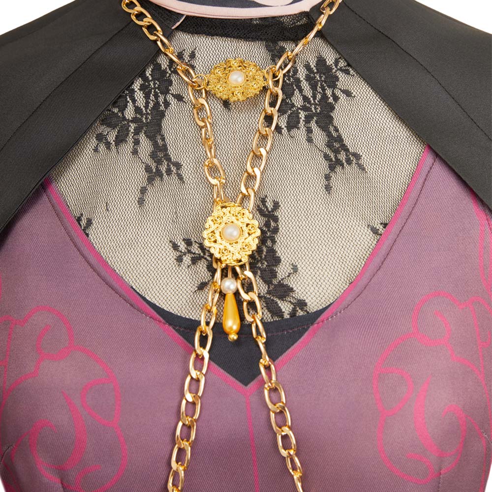 Resident Evil 30e Anniversaire Ada Wong Tenue Rouge et Noire Cosplay Costume