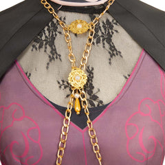 Resident Evil 30e Anniversaire Ada Wong Tenue Rouge et Noire Cosplay Costume