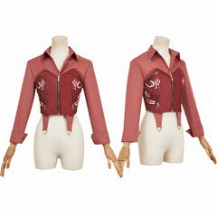 Resident Evil 30e Anniversaire Claire Redfield Chemise et Gilet Rouges Cosplay Costume