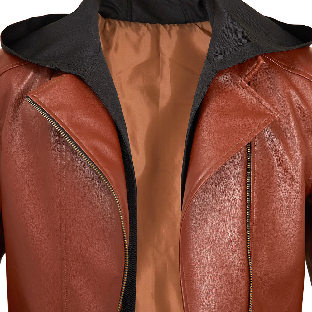 Resident Evil 30e Anniversaire Grace Ashcroft Veste Rouge Brique Cosplay Costume