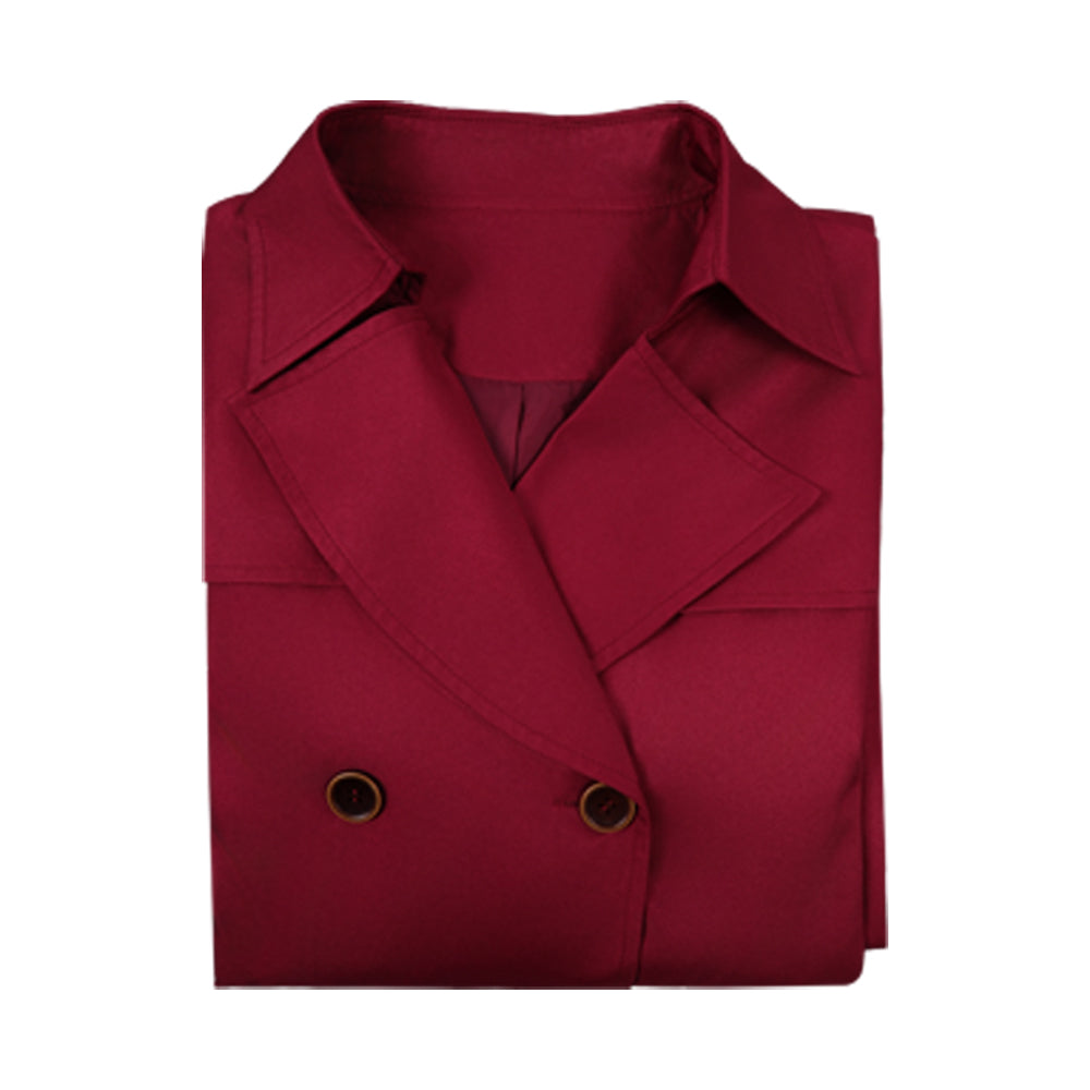 Resident Evil Requiem(2026) Alyssa Ashcroft Trench-coat Manteau Rouge Cosplay Costume