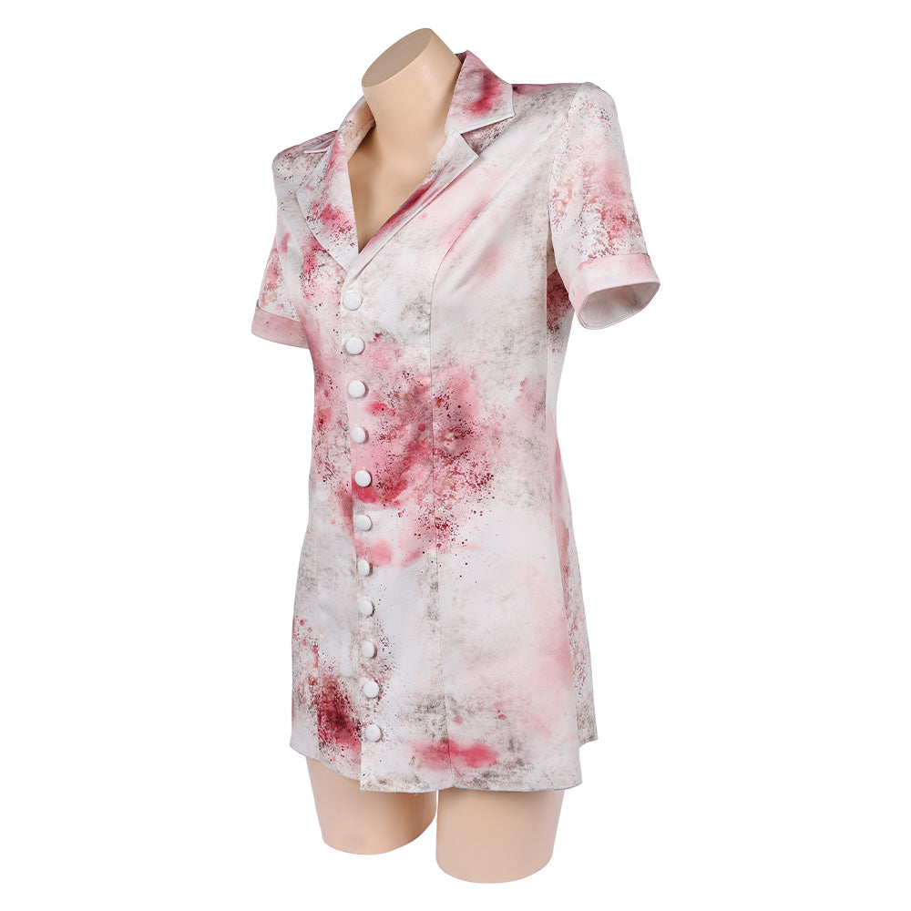 Return to Silent Hill(2026) Infirmière Uniforme Blanc Endommagé Cosplay Costume
