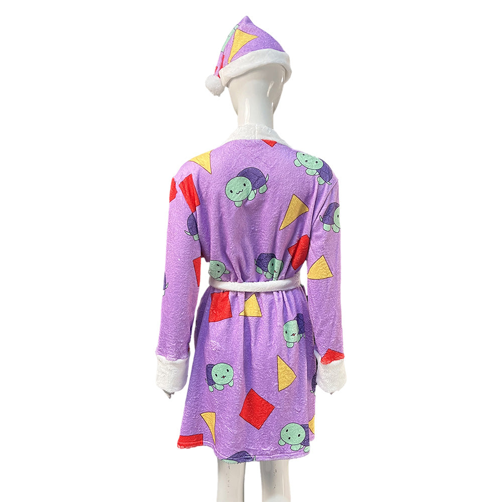 Rumi Pyjama Robe Violette Cosplay Costume