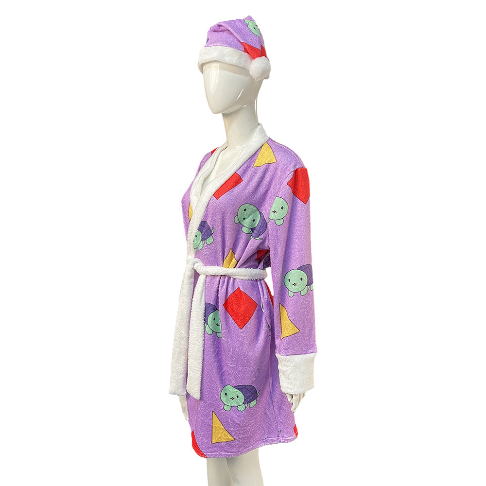 Rumi Pyjama Robe Violette Cosplay Costume