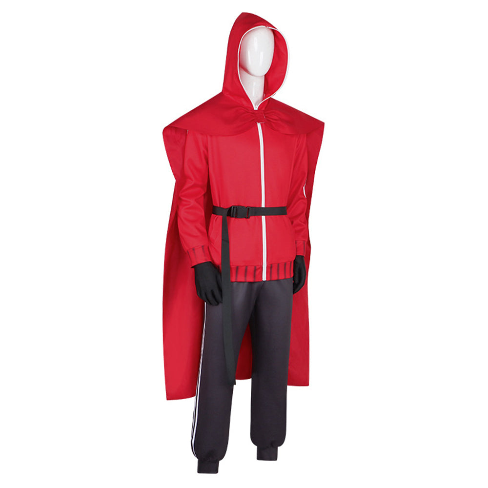 SANDA(2025) Le Père Noël Tenue Rouge de Cape Cosplay Costume