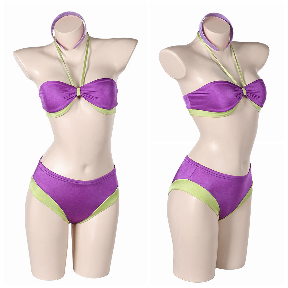 Scooby-Doo Daphne Blake Maillot de Bain Bikini Violet Cosplay Costume