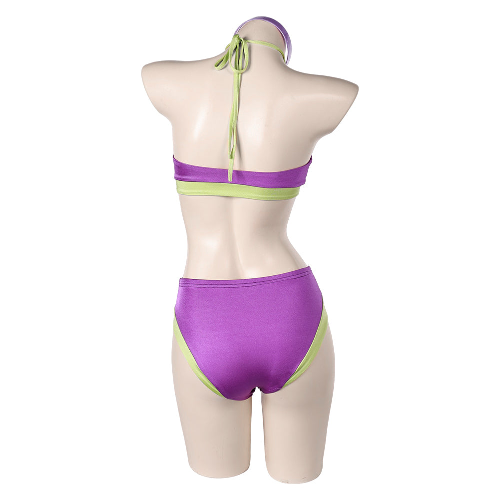 Scooby-Doo Daphne Blake Maillot de Bain Bikini Violet Cosplay Costume