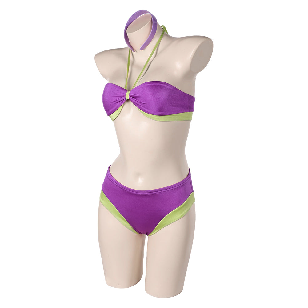 Scooby-Doo Daphne Blake Maillot de Bain Bikini Violet Cosplay Costume
