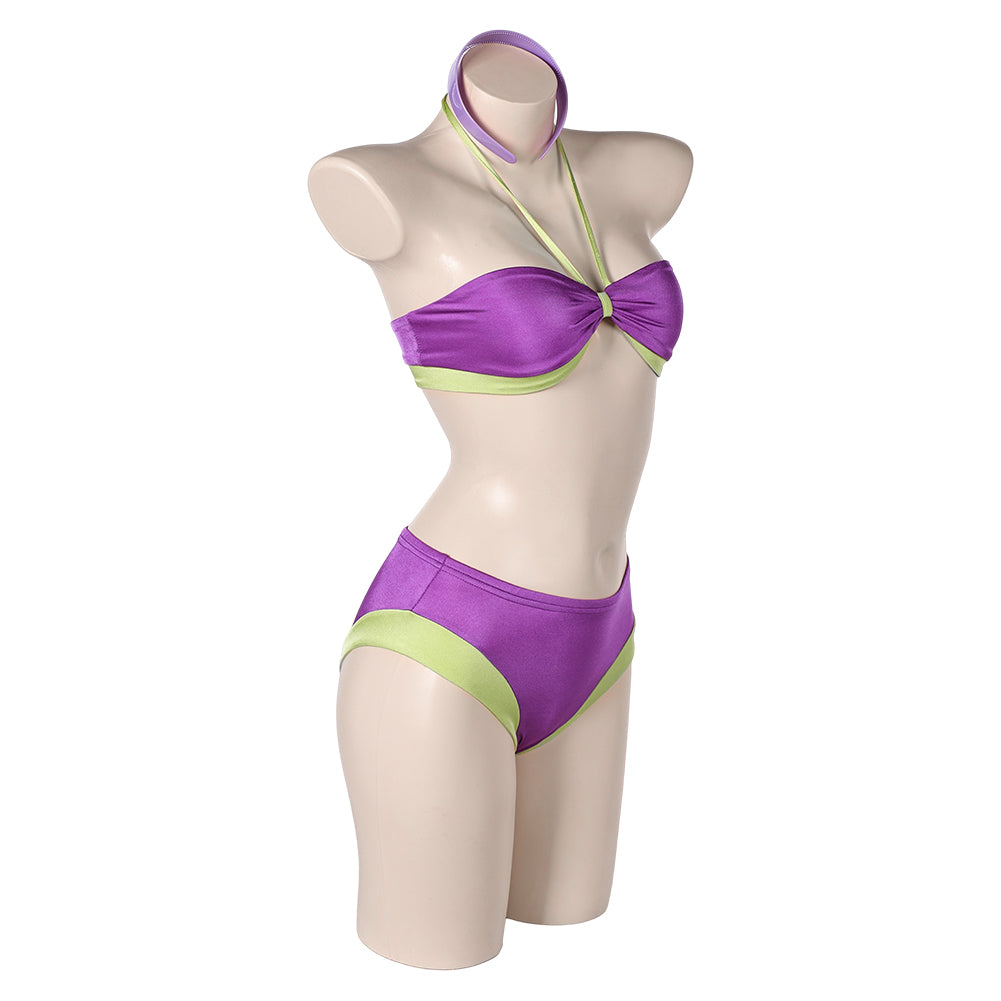 Scooby-Doo Daphne Blake Maillot de Bain Bikini Violet Cosplay Costume