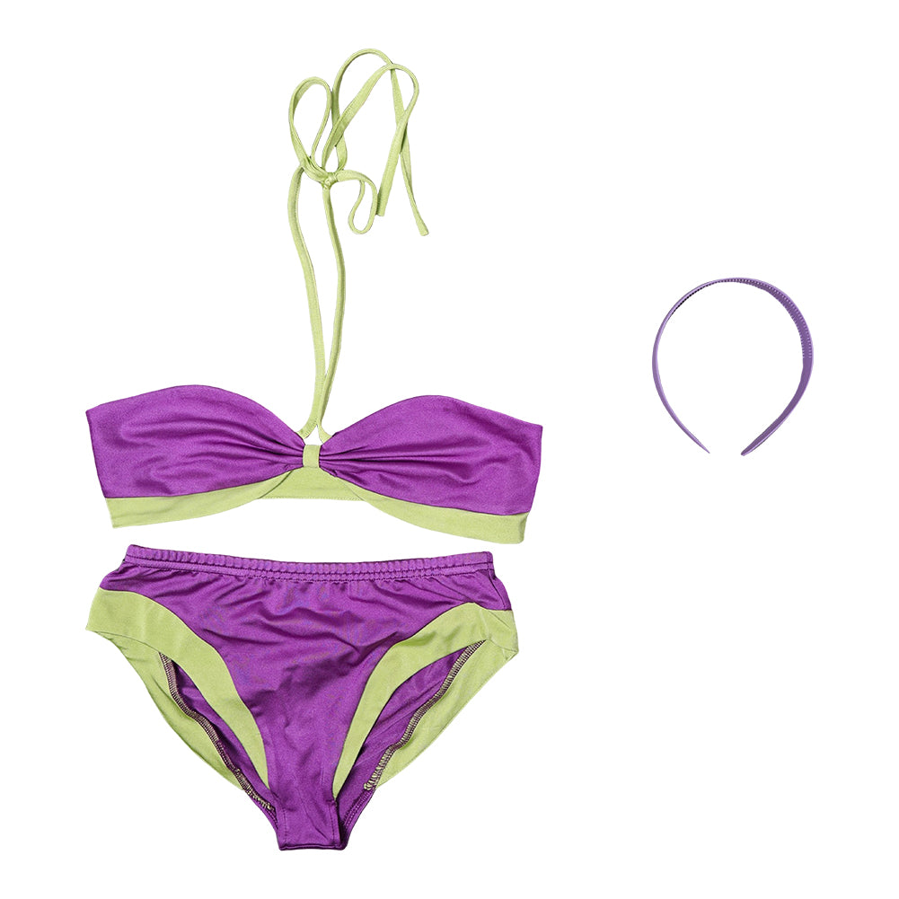 Scooby-Doo Daphne Blake Maillot de Bain Bikini Violet Cosplay Costume