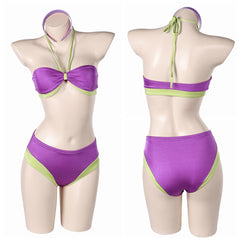 Scooby-Doo Daphne Blake Maillot de Bain Bikini Violet Cosplay Costume