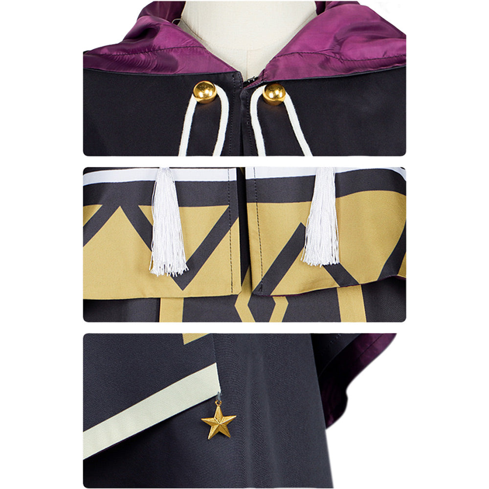 Secrets of The Silent Witch Monica Everett Robe Noire Cosplay Costume