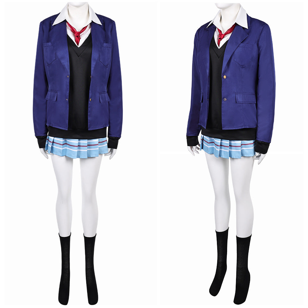 Sexy Cosplay Doll 2(2025) Kitagawa Marin Uniforme Bleu et Noire Cosplay Costume