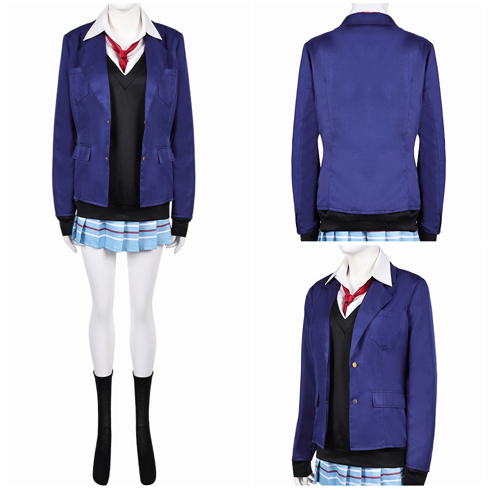 Sexy Cosplay Doll 2(2025) Kitagawa Marin Uniforme Bleu et Noire Cosplay Costume