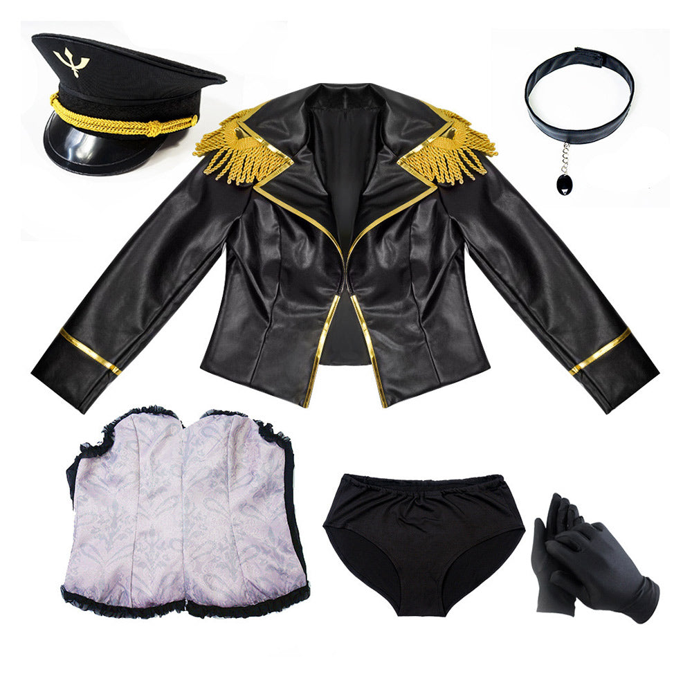 Sexy Cosplay Doll Shion Nikaido Tenue Noire Cosplay Costume