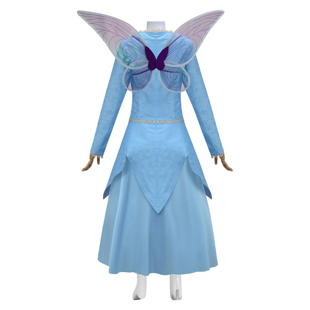 Shrek Marraine la Bonne Fée Robe Bleue Cosplay Costume