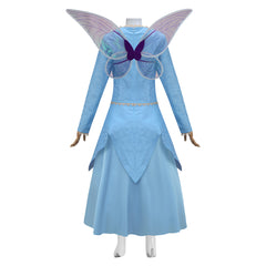 Shrek Marraine la Bonne Fée Robe Bleue Cosplay Costume
