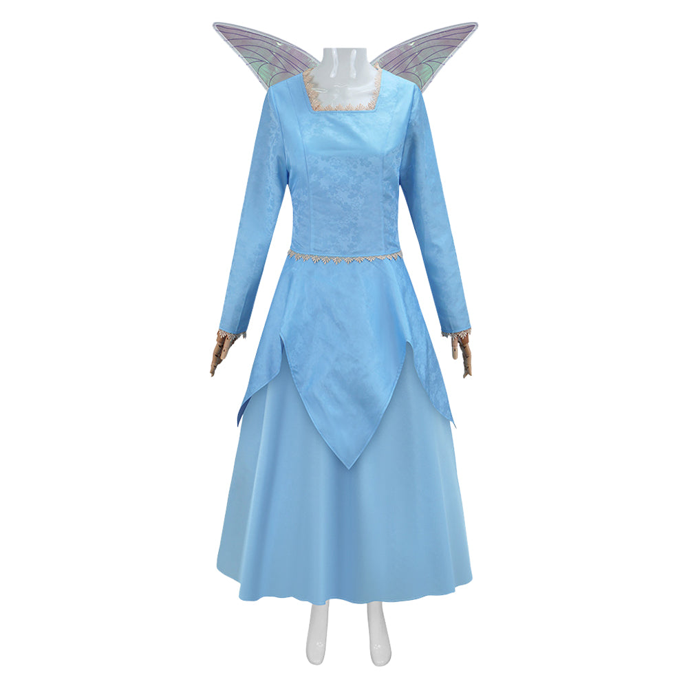 Shrek Marraine la Bonne Fée Robe Bleue Cosplay Costume