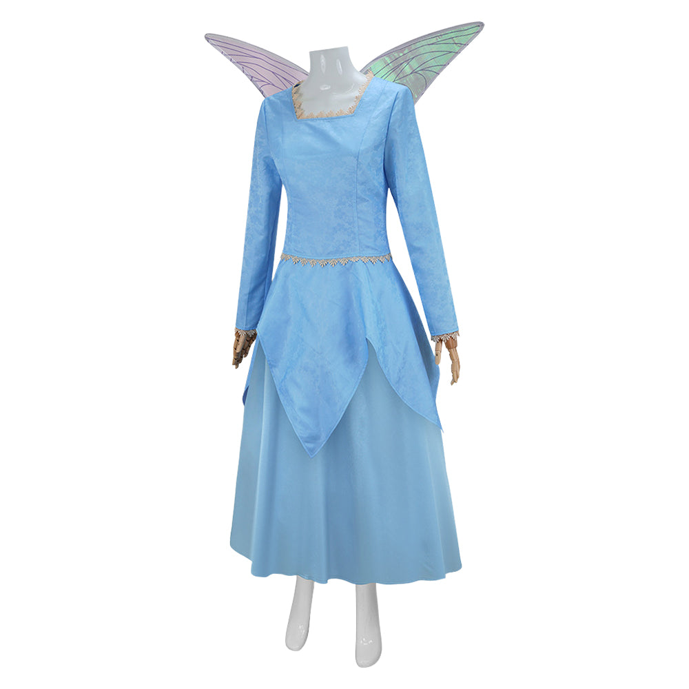 Shrek Marraine la Bonne Fée Robe Bleue Cosplay Costume