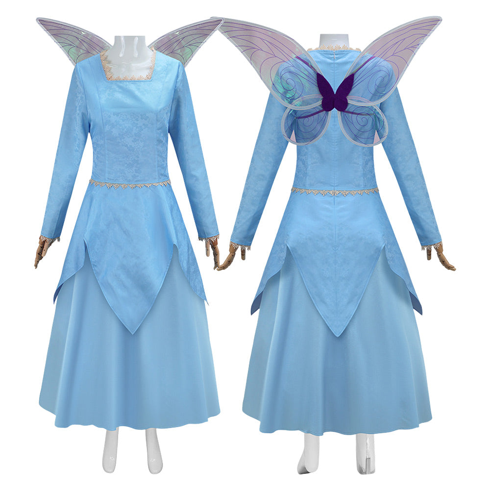 Shrek Marraine la Bonne Fée Robe Bleue Cosplay Costume