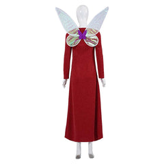 Shrek Marraine la Bonne Fée Robe Rouge Cosplay Costume