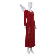 Shrek Marraine la Bonne Fée Robe Rouge Cosplay Costume