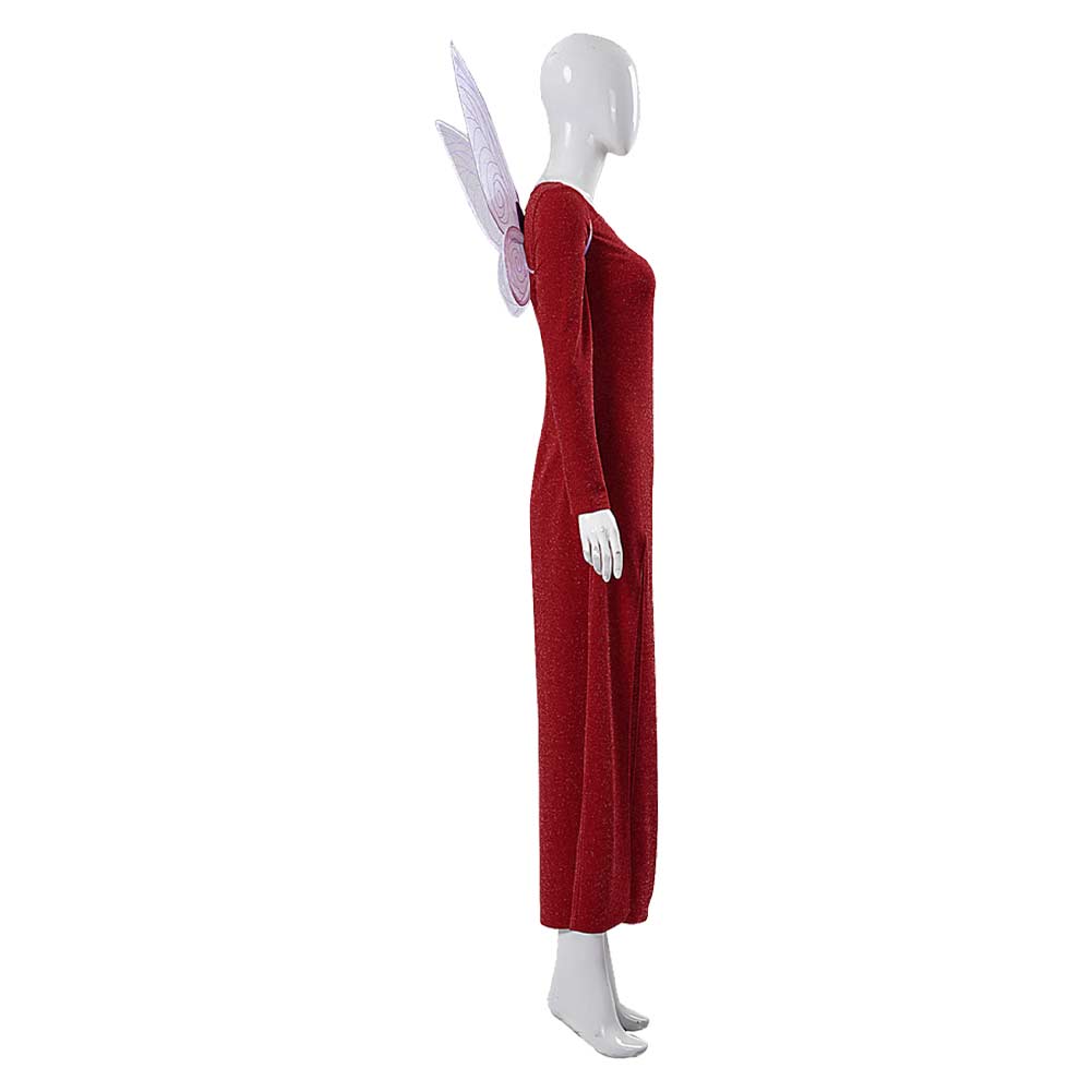 Shrek Marraine la Bonne Fée Robe Rouge Cosplay Costume