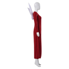 Shrek Marraine la Bonne Fée Robe Rouge Cosplay Costume