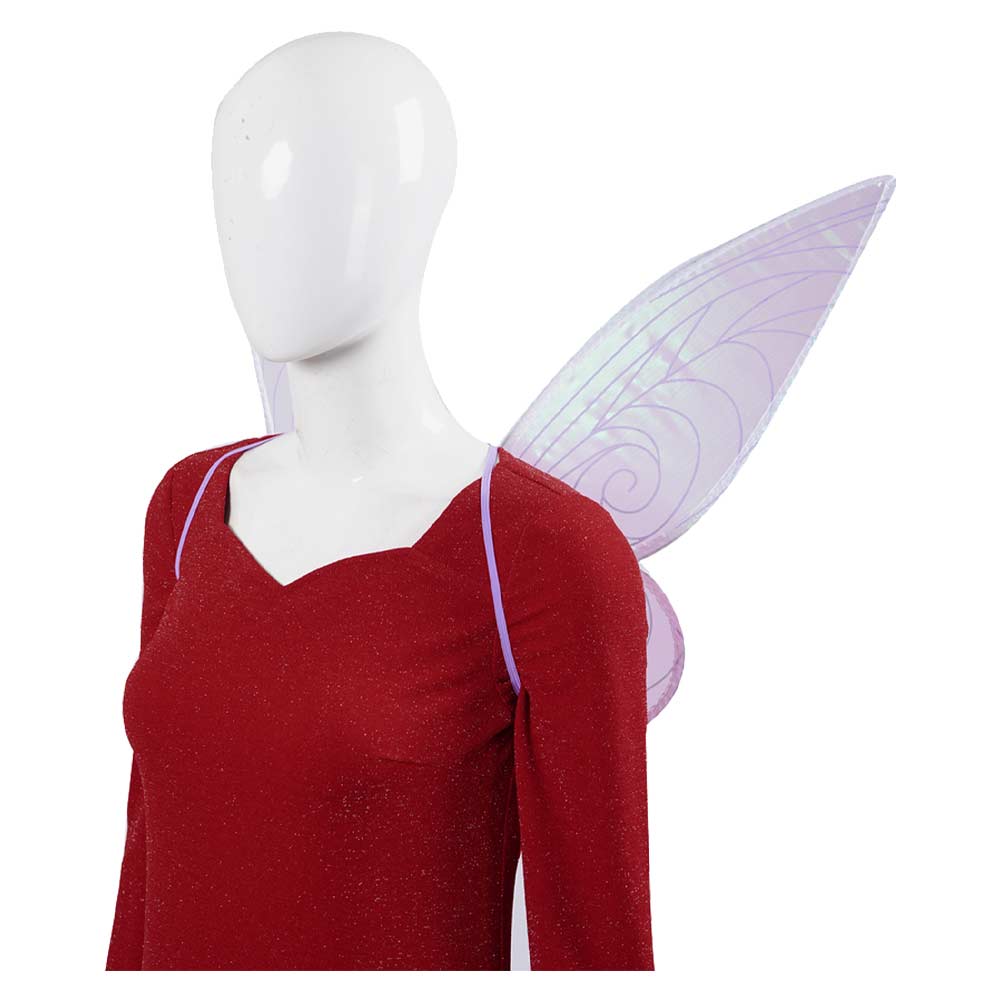 Shrek Marraine la Bonne Fée Robe Rouge Cosplay Costume