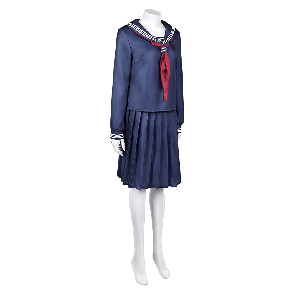 Silent Hill F(2025) Chiko Fukuwaka Uniforme Scolaire Bleu Cosplay Costume