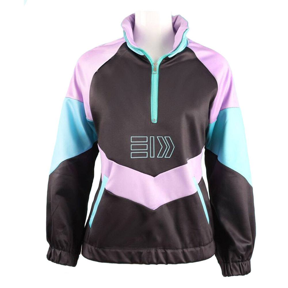 Splatoon 3 Pieuvre Noire Veste Imprimé Cosplay Costume