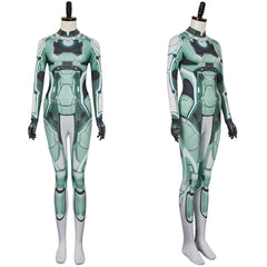Split Fiction(2025) Zoe Combinaison Verte Cosplay Costume