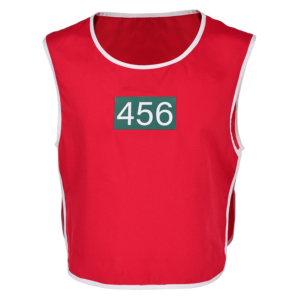 Squid Game 2 Seong Gi-hun Gilet Rouge Cosplay Costume