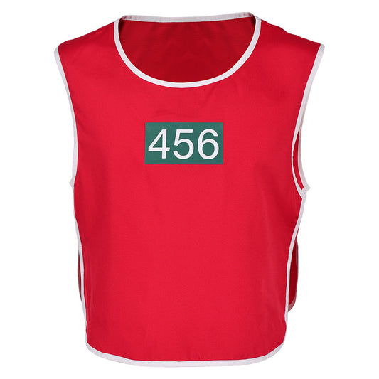Squid Game 2 Seong Gi-hun Gilet Rouge Cosplay Costume